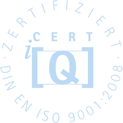 Cert iQ | zertifiziert DIN EN ISO 9001:2008 Cert iQ | zertifiziert DIN EN ISO 9001:2008